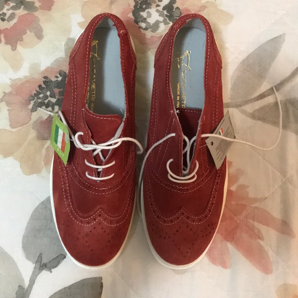 Red Suede Dressing-Shoes